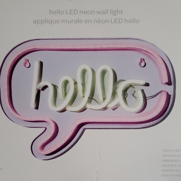 Icing Hello LED Neon Wall Light - Picture 2 of 6